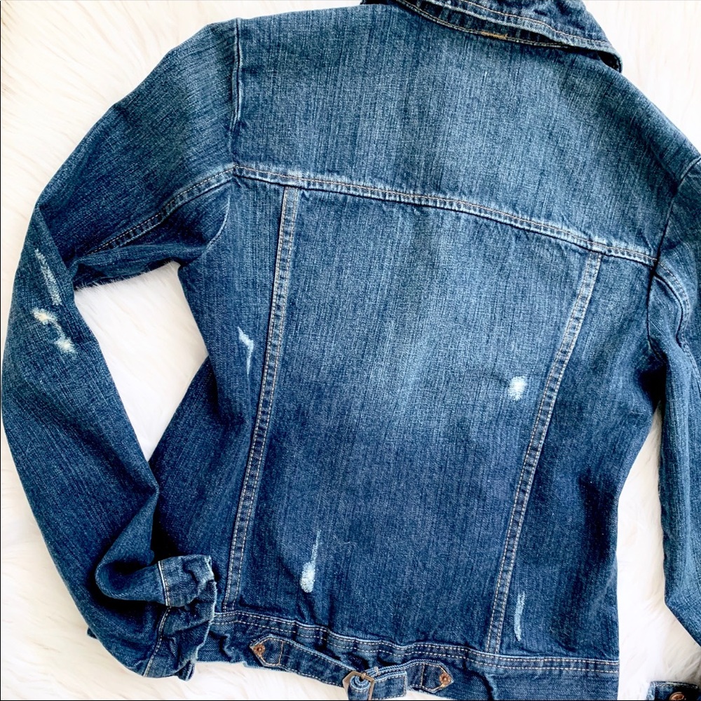 J.Crew Distressed Denim Jacket - Picture 10 of 12
